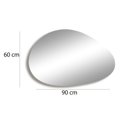 Espejo de pared PORP 60x90 cm dorado