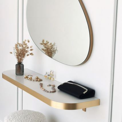Espejo de pared PORP 60x90 cm dorado