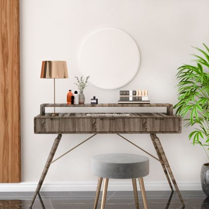 Espejo de pared ROYAL diá. 59 cm blanco