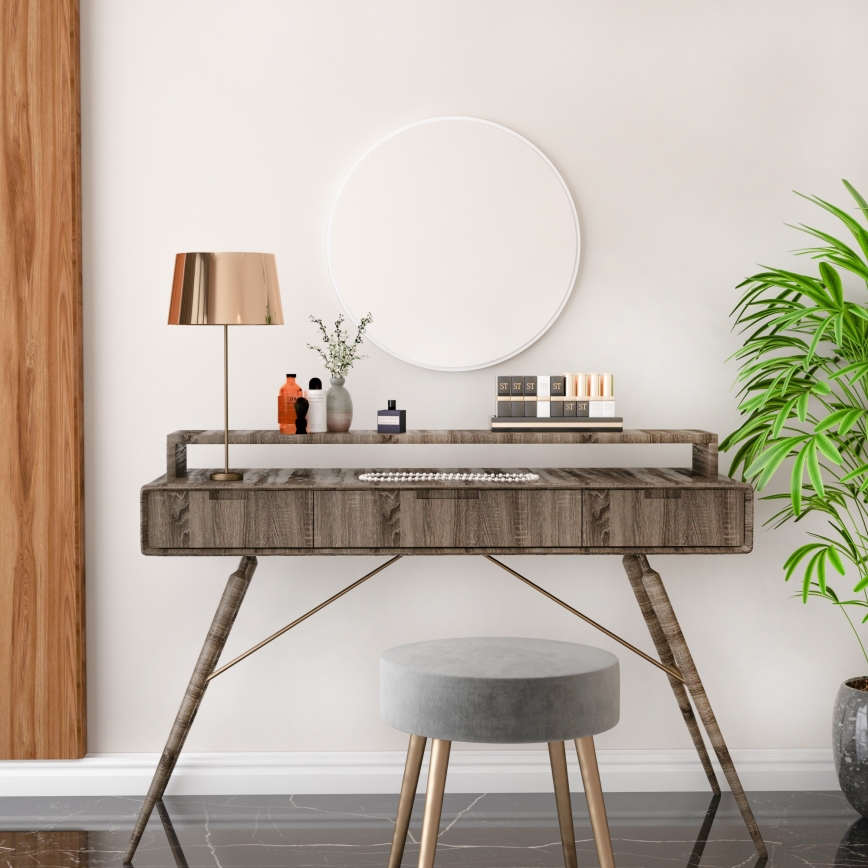 Espejo de pared ROYAL diá. 59 cm blanco