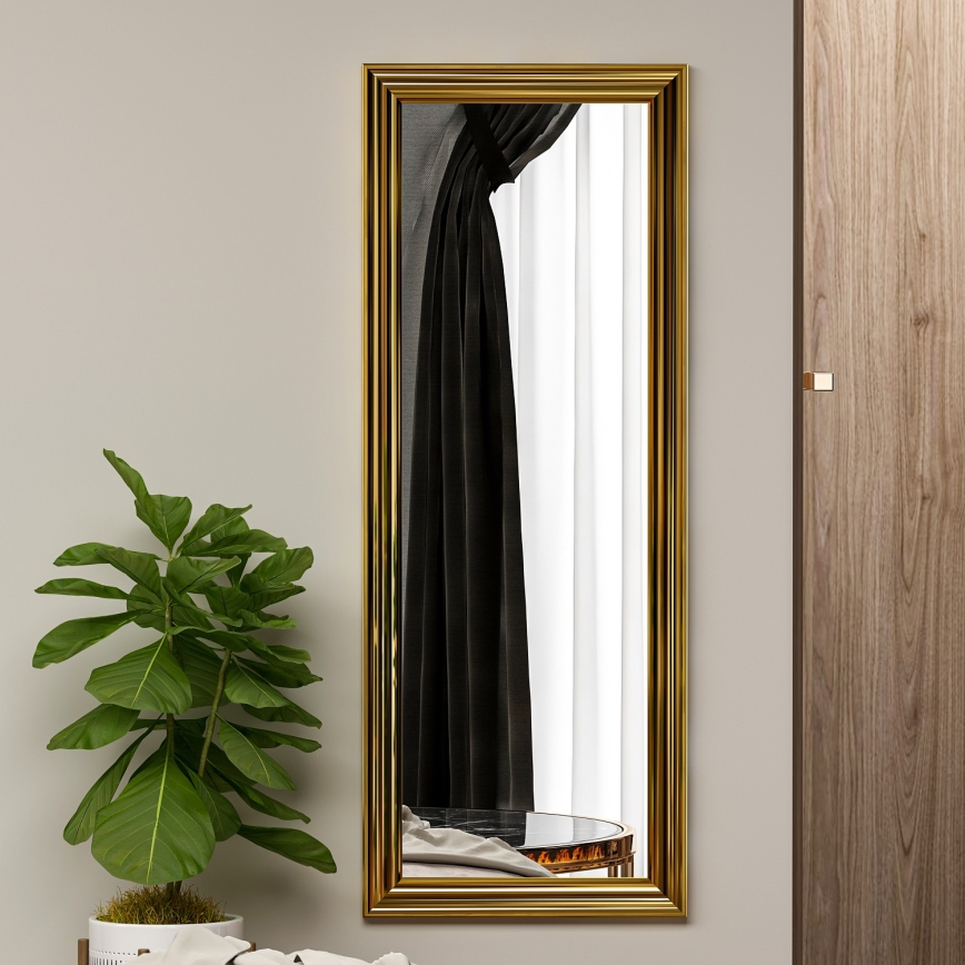 Espejo de pared SMOOTH 105x40 cm dorado