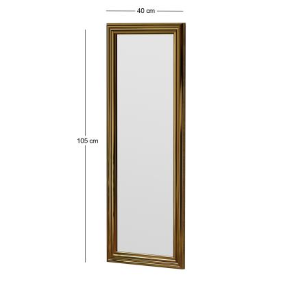 Espejo de pared SMOOTH 105x40 cm dorado