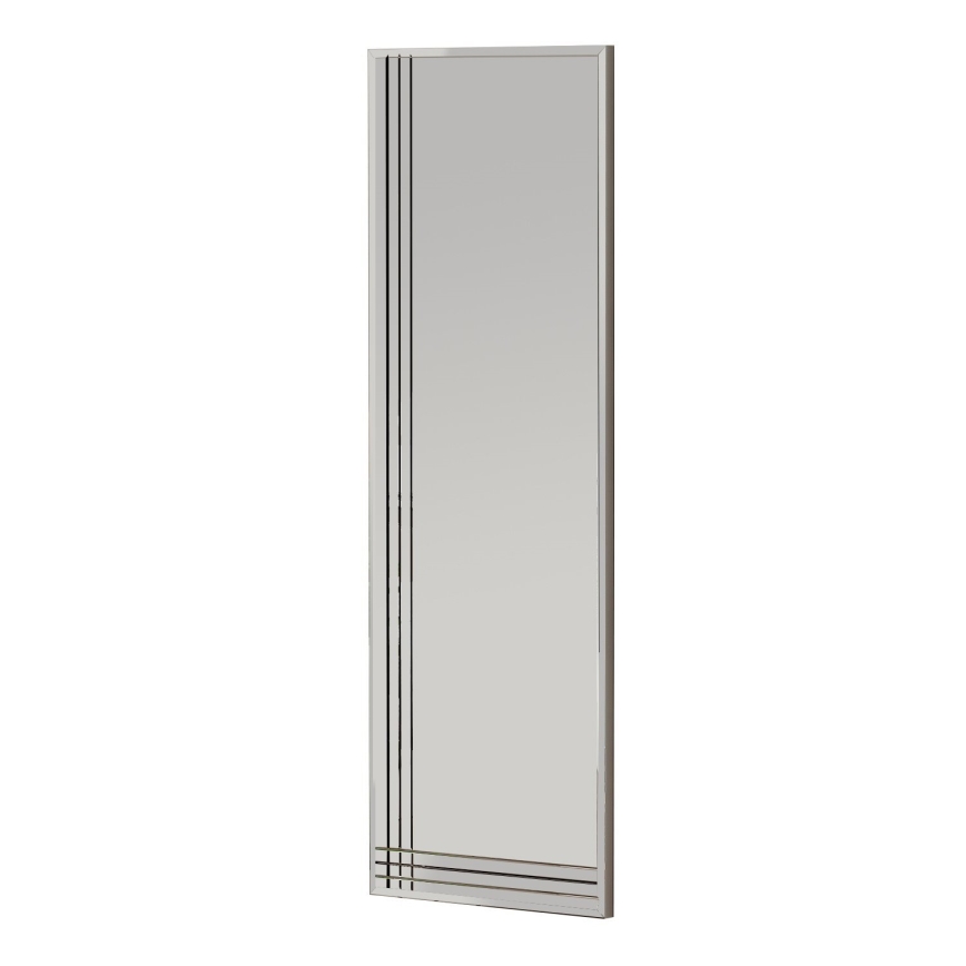Espejo de pared TRIO 120x40 cm cromo brillante