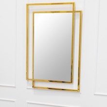 Espejo de pared VIDO 110x80 cm dorado