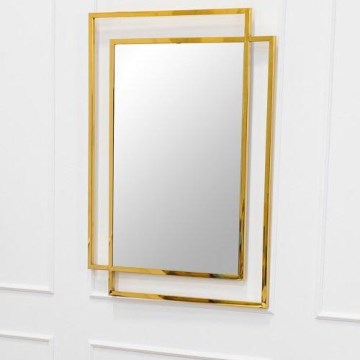 Espejo de pared VIDO 110x80 cm dorado