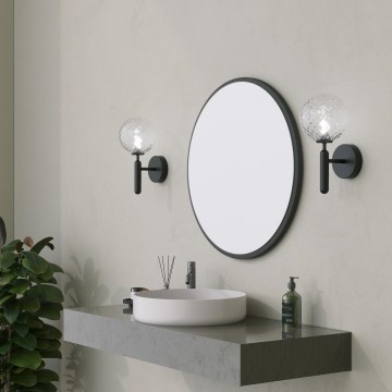 Espejo de pared YUVARLAK diá. 60 cm negro