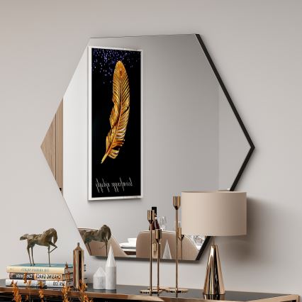 Espejo de pared ZEO 60x70 cm negro