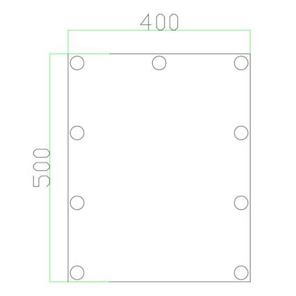 Espejo LED con iluminación 9xLED/1W/230V 3000/4000/6000K 50x40 cm IP44