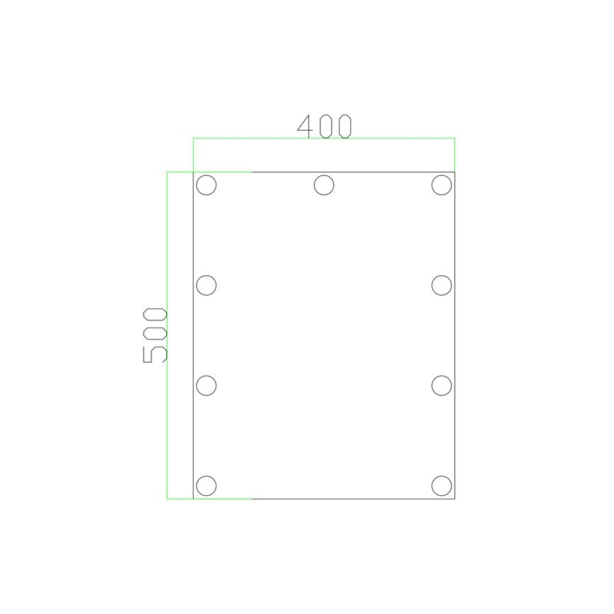 Espejo LED con iluminación 9xLED/1W/230V 3000/4000/6000K 50x40 cm IP44