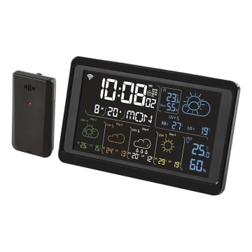 Estacion meteorologica con pantalla LCD GoSmart 5/230V Wi-Fi Tuya negro