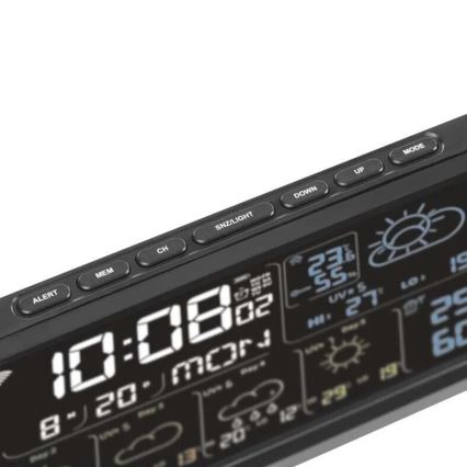 Estacion meteorologica con pantalla LCD GoSmart 5/230V Wi-Fi Tuya negro