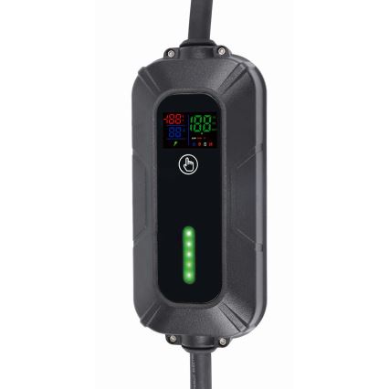 Estaciones de recarga para vehículos eléctricos EV/PHEV AC Type 2 16A/380V 11kW IP55 5m + adaptador 230V 3,7kW + estuche