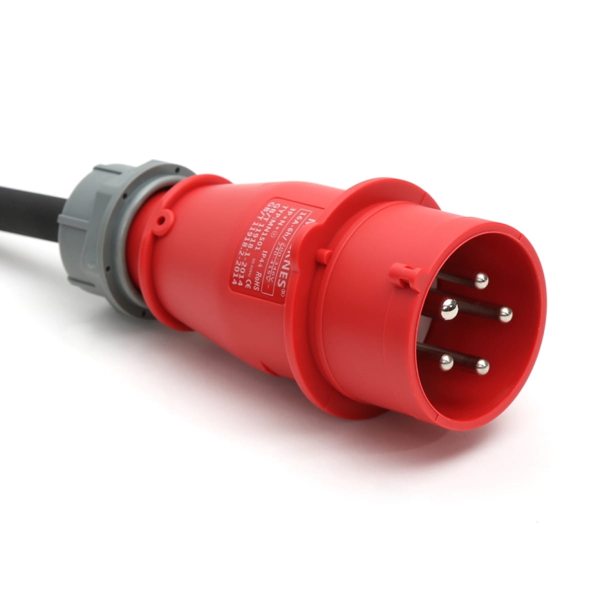 Estaciones de recarga para vehículos eléctricos EV/PHEV AC Type 2 16A/380V 11kW IP55 5m + adaptador 230V 3,7kW + estuche