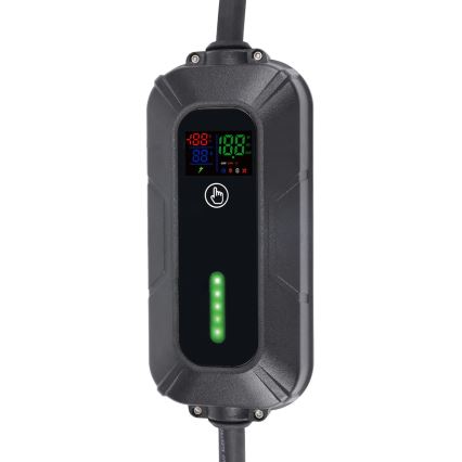 Estaciones de recarga para vehículos eléctricos EV/PHEV AC Type 2 16A/380V 11kW IP55 5m + adaptador 230V 3,7kW + estuche