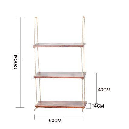 Estante colgante 120x60 cm abeto