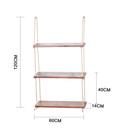 Estante colgante 120x60 cm abeto