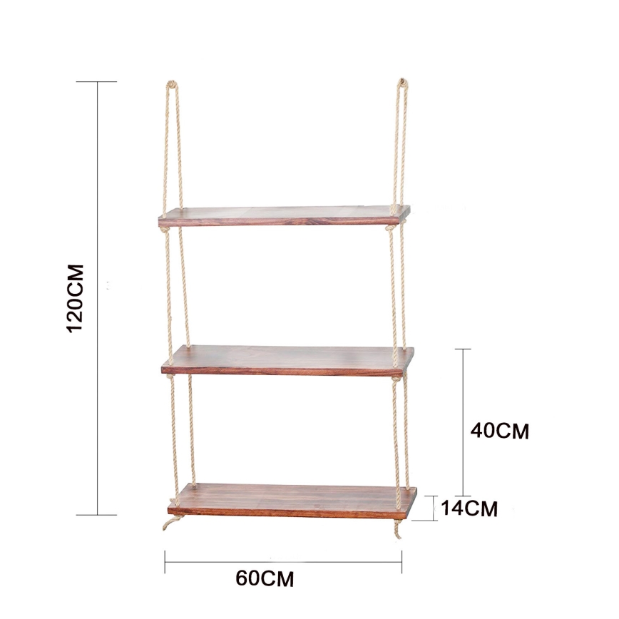Estante colgante 120x60 cm abeto