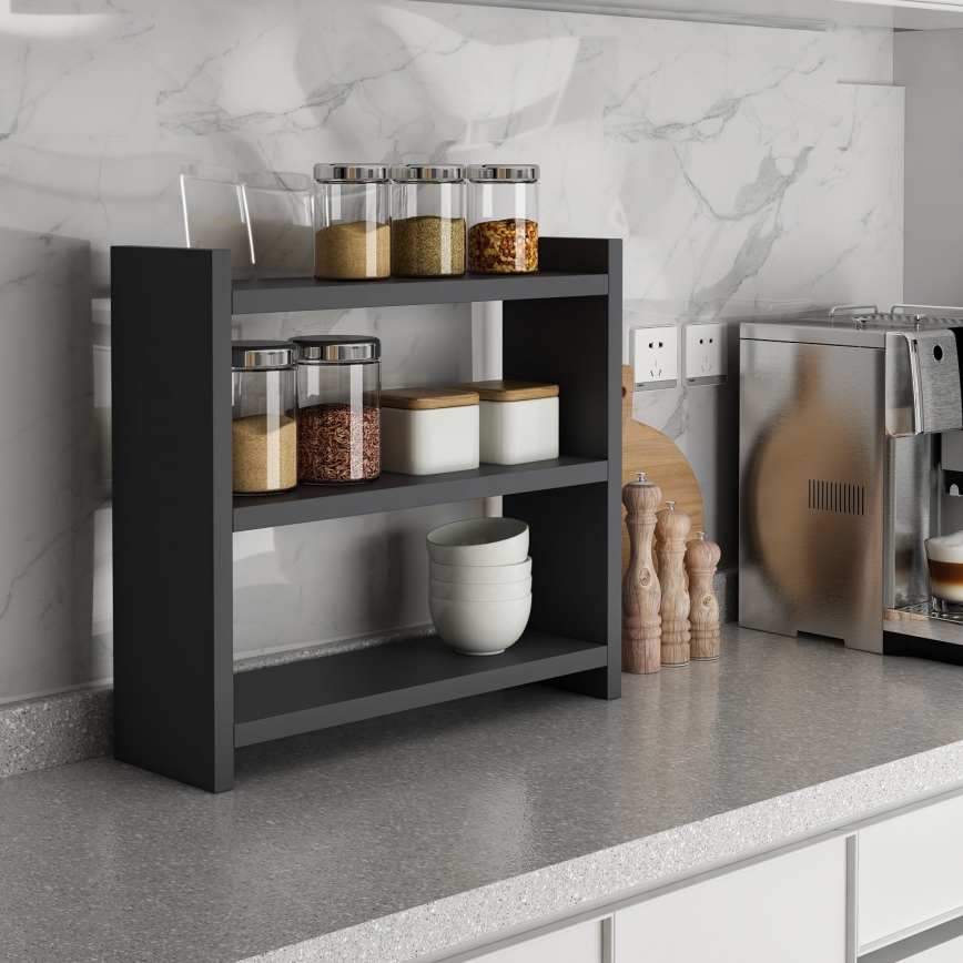 Estante de cocina COSMIC 44x10 cm antracita
