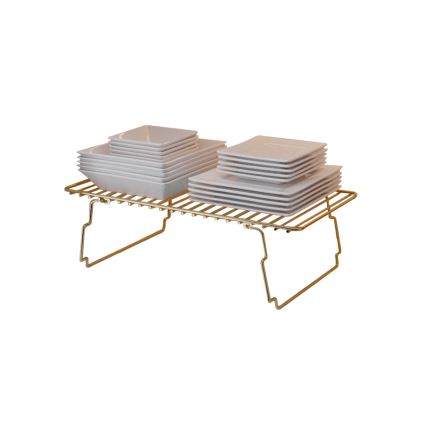 Estante de organización 42x19 cm dorado