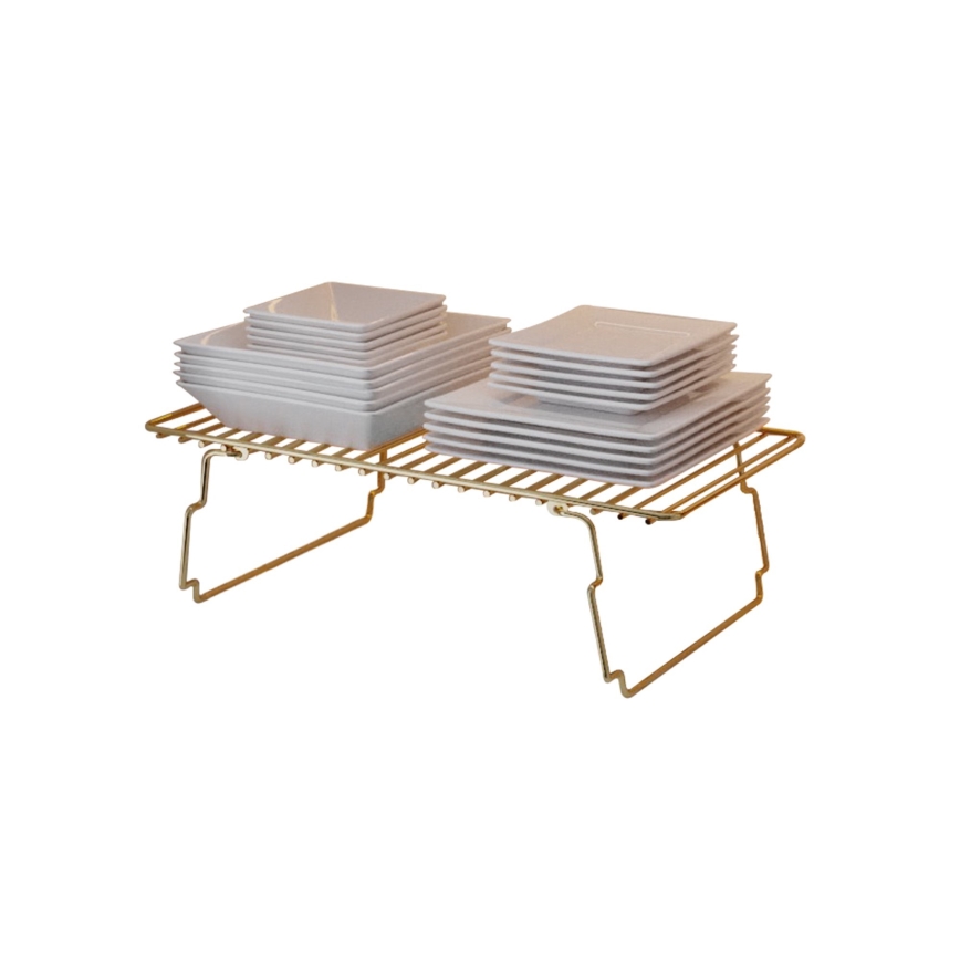 Estante de organización 42x19 cm dorado