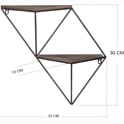 Estante de pared 30x33 cm abeto