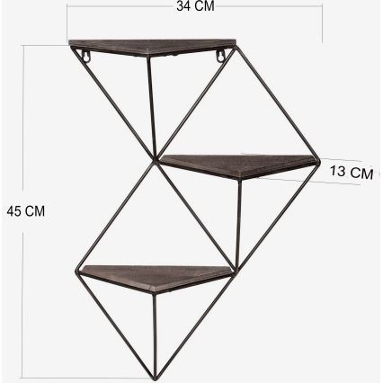 Estante de pared 34x45 cm abeto