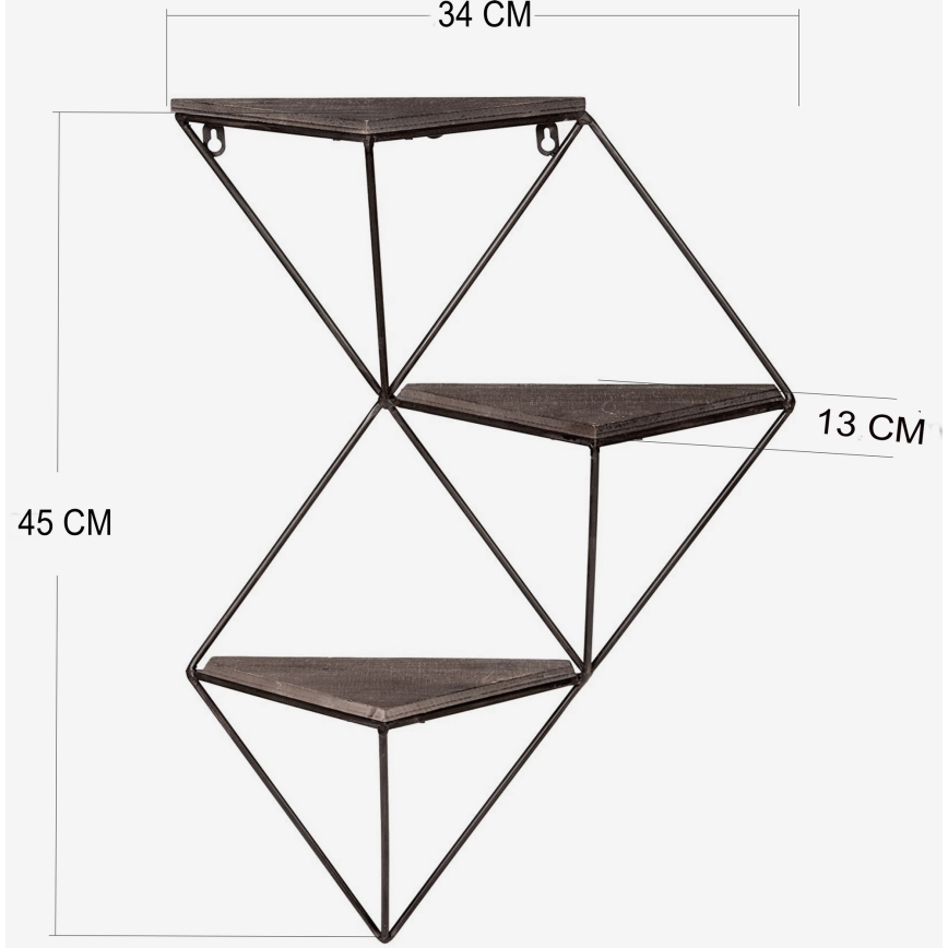 Estante de pared 34x45 cm abeto