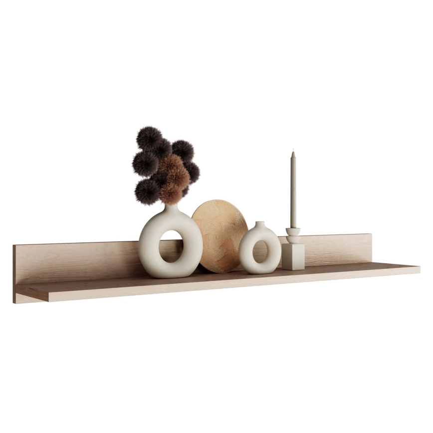 Estante de pared BASIC 12x104 cm roble Jackson nogal