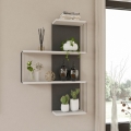 Estante de pared CAMBEL 96x64 cm blanco/antracita