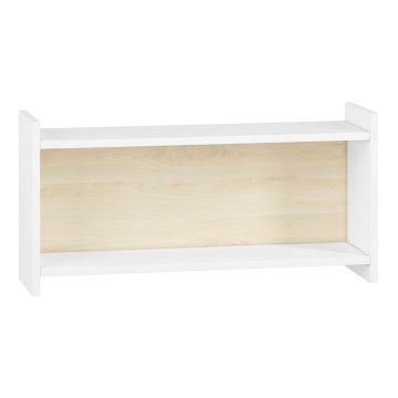 Estante de pared infantil BUBO 35x72 cm blanco/roble claro