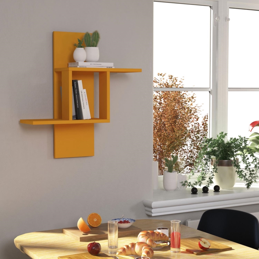 Estante de pared MILL 70x64 cm naranja