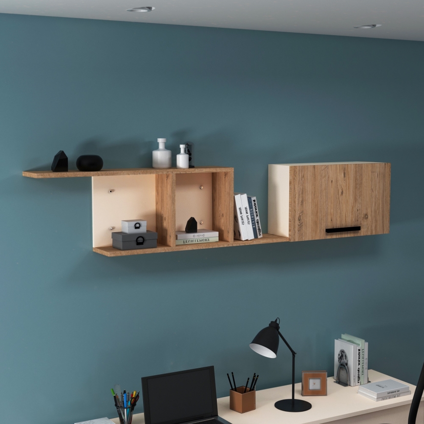 Estante de pared NEWRA 35x150 cm pino atlántico