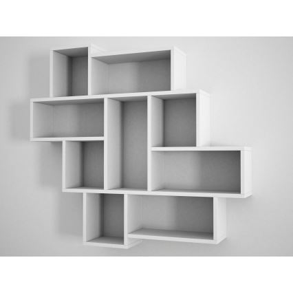 Estante de pared PAROLA 103,5x115,5 cm blanco