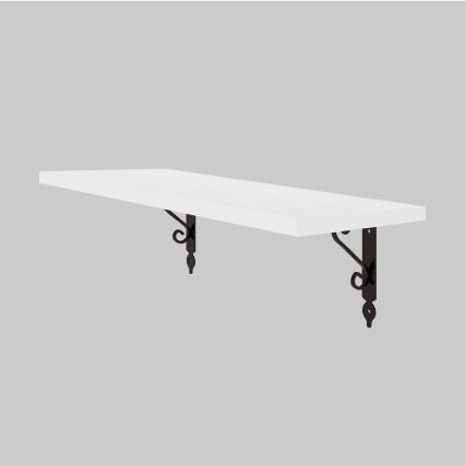 Estante de pared RETRO 14x60 cm blanco/cromo mate