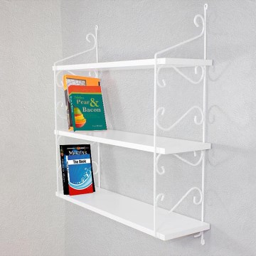 Estante de pared SERAMONI 80x72 cm blanco