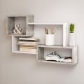 Estante de pared TRIO 54x87 cm gris/blanco