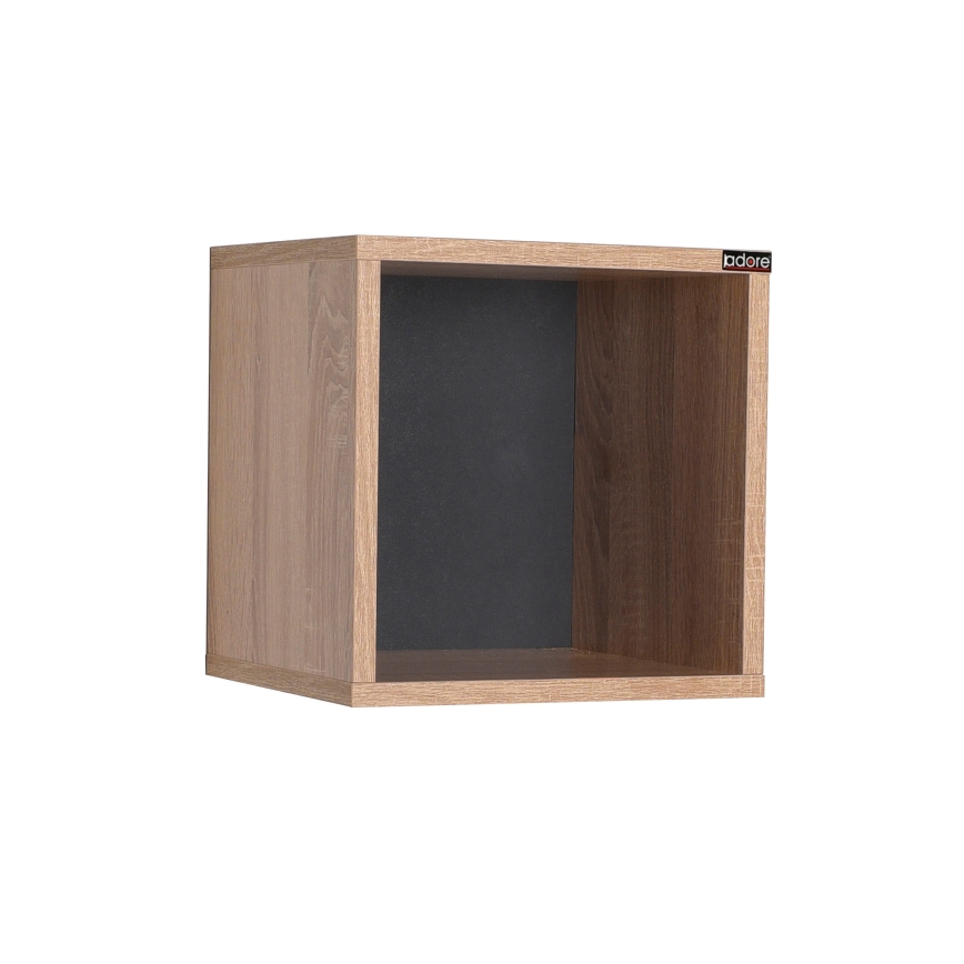 Estantería de pared 33x33 cm marrón