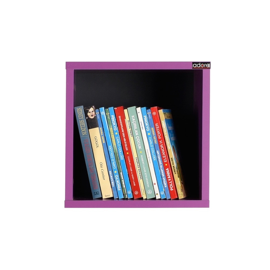 Estantería de pared 33x33 cm morada