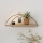 Estantería de pared 45x18 cm roble/dorado