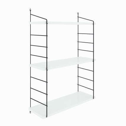 Estantería de pared ARMONI 85x72 cm gris/negro