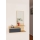 Estantería de pared con espejo ROZELLA 90x60 cm beige/antracita