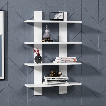 Estantería de pared LAUREL 90x60 cm blanco