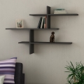 Estantería de pared LEO 80,5x123 cm antracita