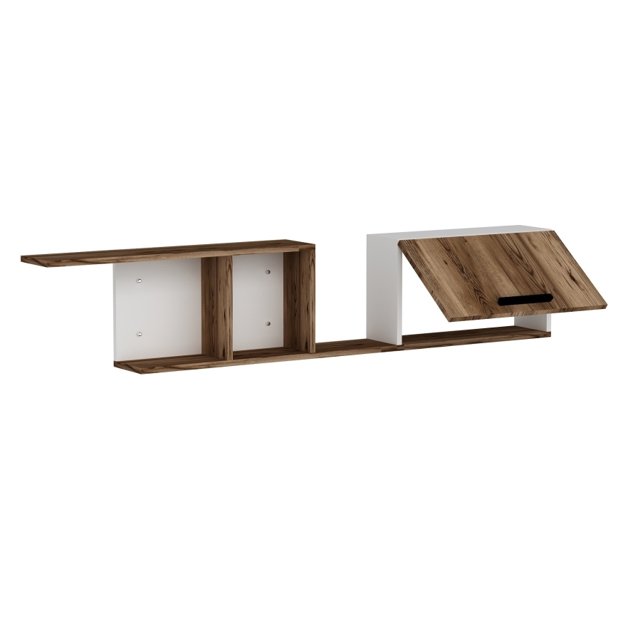 Estantería de pared NEWRA 35x150 cm marrón