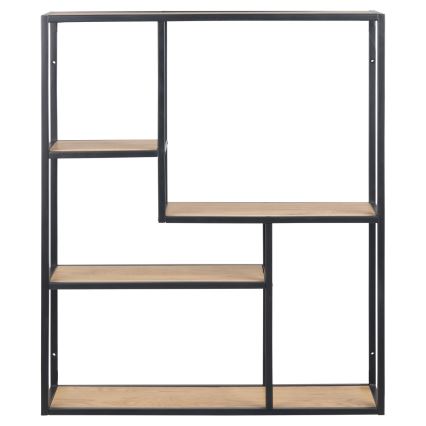 Estantería de pared SARON roble/negro