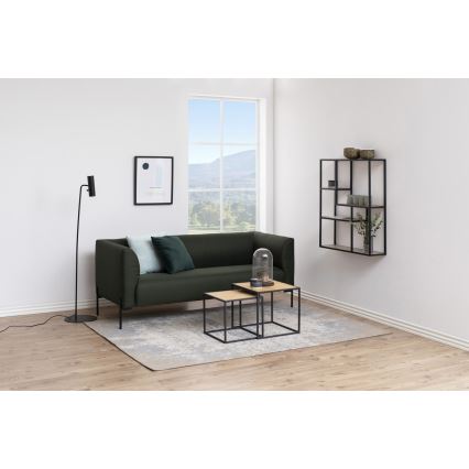 Estantería de pared SARON roble sonoma/negro