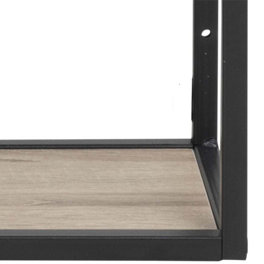 Estantería de pared SARON roble sonoma/negro