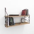 Estantería de pared SERAMONI 51x72 cm roble