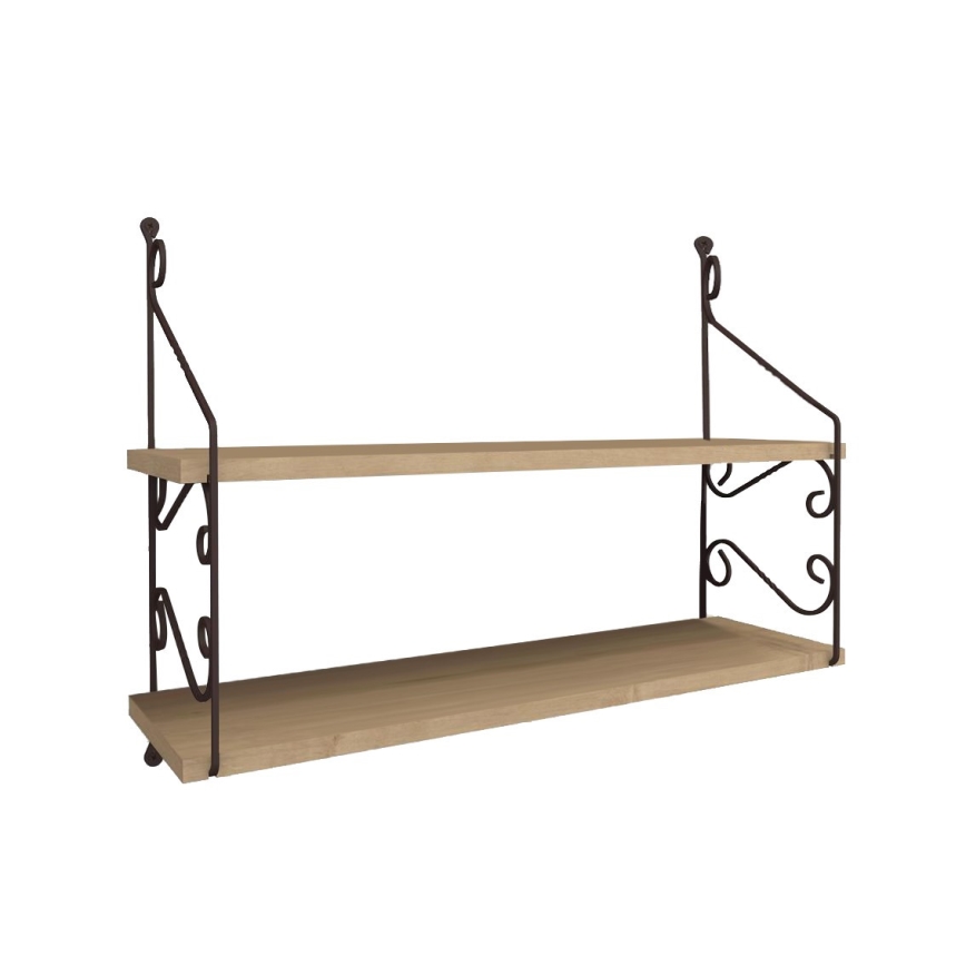 Estantería de pared SERAMONI 51x72 cm roble