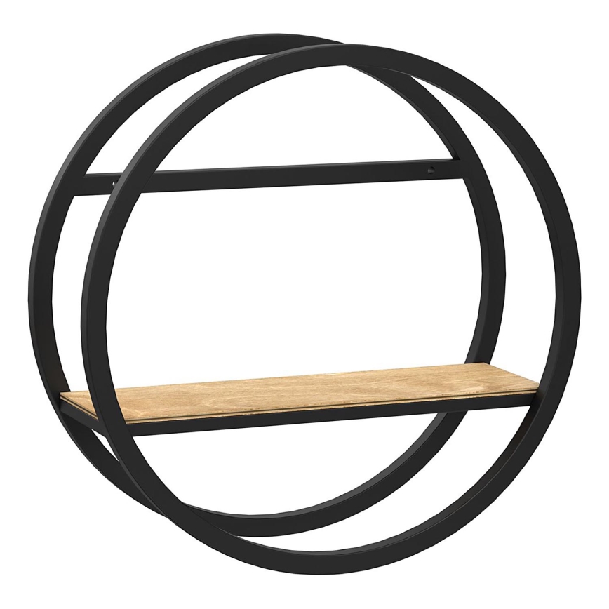 Estantería de pared SHELF diá. 39,5 cm roble